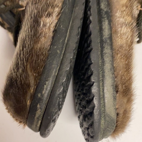 Vintage CAPITOL Brand Fur Ankle Boots Canada 9.5 - Picture 12 of 17